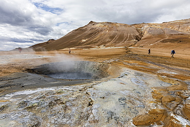 Hverarondor Hverir mud pots, steam vents, and sulphur deposits on the north coast of Iceland, Polar Regions