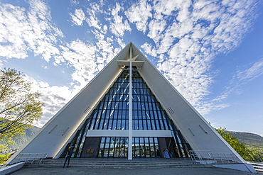 Exterior view of the Ice Cathedral in Tromso, Norway, Scandinavia, Europe