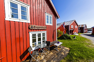 Traditional homes on Vega Island, UNESCO World Heritage Site, Norway, Scandinavia, Europe