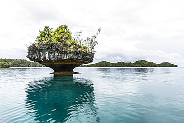 Interesting rock formations on the island of Vanua Balavu, Northern Lau Group, Republic of Fiji, South Pacific Islands, Pacific