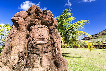 Art display from the Musee Communal de Ua Huka, Ua Huka Island, Marquesas, French Polynesia, South Pacific, Pacific