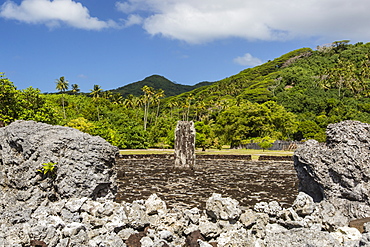 Taputapuatea marae, UNESCO World Heritage Site on Raiatea, Society Islands, French Polynesia, South Pacific, Pacific