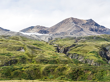 View from the Chuck Creek Trail in Tatshenshini-Alsek Park, UNESCO World Heritage Site, British Columbia, Canada, North America