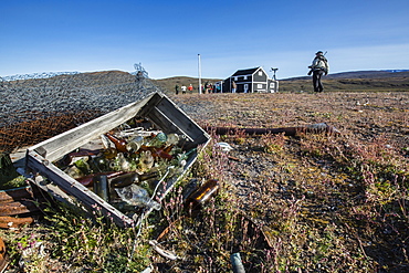 Radio and Meteorology station, Myggebukta (Mosquito Bay), Christian X's Land, Northeast Greenland, Polar Regions