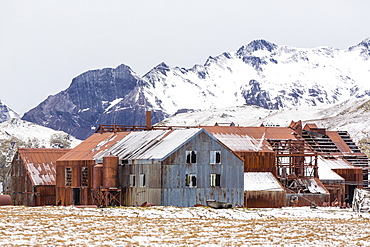 The abandoned Norwegian Whaling Station at Stromness Bay, South Georgia, South Atlantic Ocean, Polar Regions