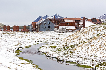 The abandoned Norwegian Whaling Station at Stromness Bay, South Georgia, South Atlantic Ocean, Polar Regions