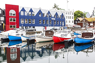 Harbor of Torshavn, Streymoy, Faroe Islands, Denmark, Europe