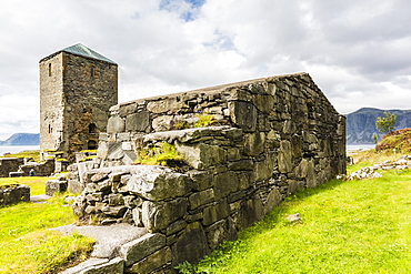 Remains of a monastery at Selje, Nordland, Norway, Scandinavia, Europe