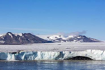 Negribreen (Negri Glacier), Olav V Land, Spitsbergen, Svalbard Archipelago, Norway, Scandinavia, Europe 