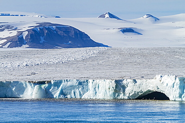 Negribreen (Negri Glacier), Olav V Land, Spitsbergen, Svalbard Archipelago, Norway, Scandinavia, Europe 