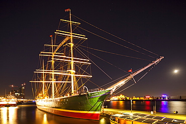 Museum ship Rickmer Rickmers, Hamburg, Germany