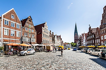 Am Sande square, Lueneburg, Lower Saxony, Germany