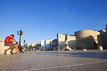 Waterfront of Otranto, Adriatic Sea, Lecce Province, Apulia, Peninsula Salento, Italy, Europe