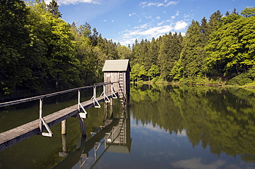 Carler pond, Clausthal-Zellerfeld, Harz, Lower-Saxony, Germany, Europe