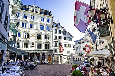 Haus zur Glocke, Steak House in the old town, Zurich, Switzerland