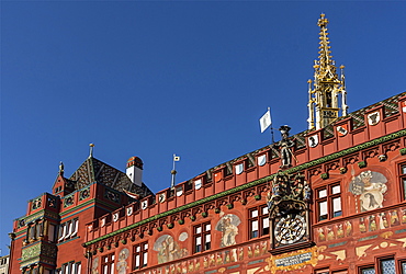 City Hall on the market square in Basel, Switzerland