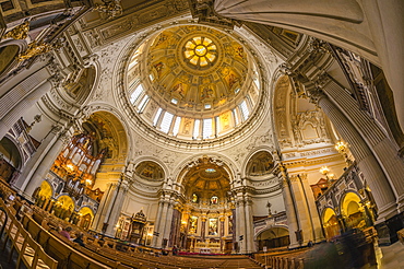 Dome interior, cupola, Berlin, Germany