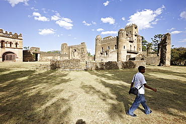 Fasil Ghebbi fortress, Gondar, Amhara region, Ethiopia