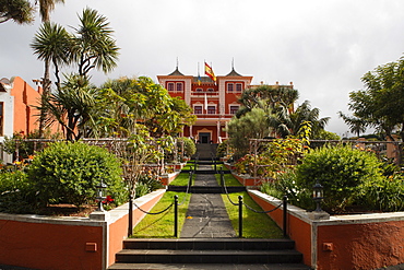 Cafe Restaurant Liceo Taoro, Plaza de la Constitucion, La Orotava, Tenerife, Canary Islands, Spain, Europe