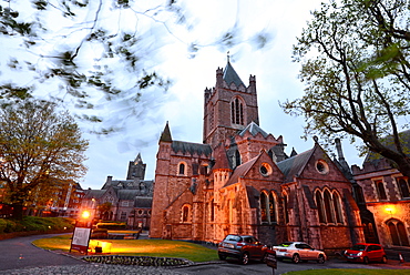 Christ Church Cathedral in the evening, Dublin, Ireland