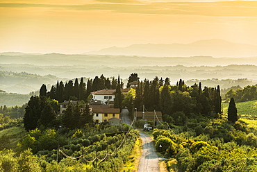 landscape near Tavarnelle Val di Pesa, Chianti, Tuscany, Italy