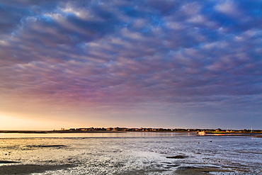 Sunrise over the wadden sea, Amrum Island, North Frisian Islands, Schleswig-Holstein, Germany