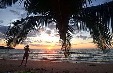 Sunset on Long Chao Beach, Island of Kut, Golf of Thailand, Thailand