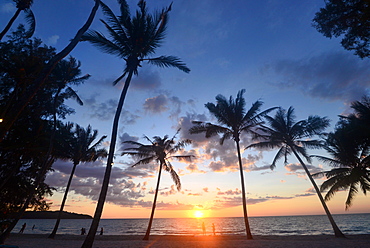 Sunset on Long Chao Beach, Island of Kut, Golf of Thailand, Thailand