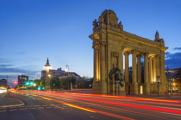 The Charlottenburg Gate at Twilight, Charlottenburg, Tiergarten, Berlin, Germany