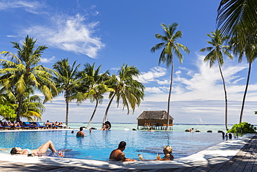 Swimming pool at Meeru Island Resort, Meerufenfushi, North-Male-Atoll, Maldives