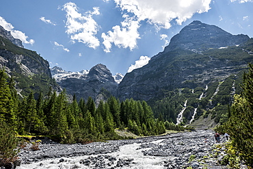 Mountain landscape, Ortler, alps, Trafoi, Trentino, Alto Adige, South Tyrol, Italy, Europe