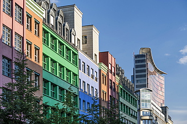 Quartier Schuetzenstrasse, postmodernist building by Aldo Rossi, corner of Charlottenstrasse and Zimmerstrasse, Berlin, Germany