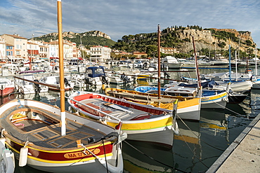 Boats in Cassis harbour Cassis, Cote d Azur, France