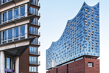 Hamburgs new Elbphilharmonie, modern architecture in Hamburg, Hamburg, north Germany, Germany