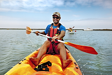 Kayak tour, Parque Natural da Ria Formosa, Faro, Algarve, Portugal