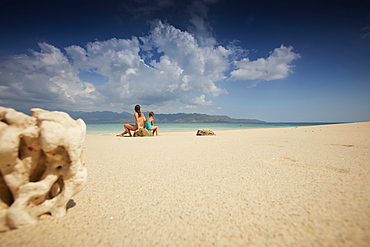 Beach, view of Lombok, Gili Trawangan, Lombok, Indonesia