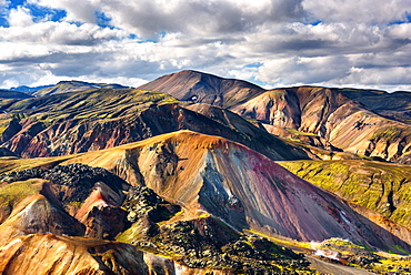 Brennisteinsalda, Landmannalaugar, Mountains, Highlands, View, Iceland, Europe