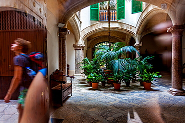 Backyard or Patio in the old city of Palma, Palma de Mallorca; Balearic Islands; Spain; Europe'
