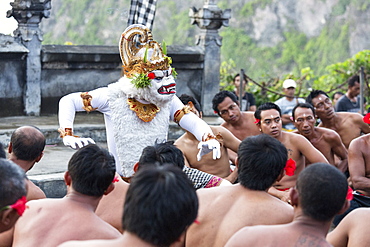 Kecak Fire Dance, Pura Uluwatu Temple, Uluwatu, Bali, Indonesia