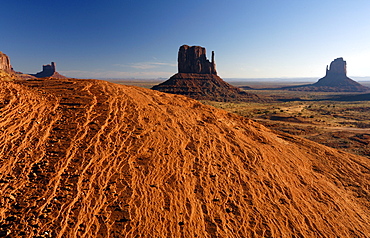 Red sandstone at Monument Valley, Utah, North America, America