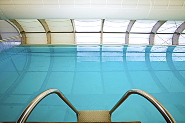 Badeschiff, floating pool on the Spree river, Berlin