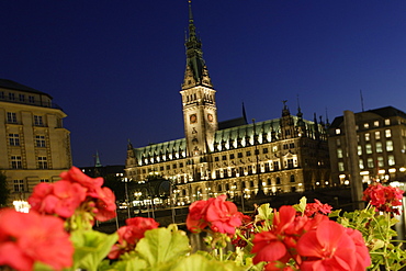 Town Hall, Hamburg Rathaus, City, Hamburg, Germany