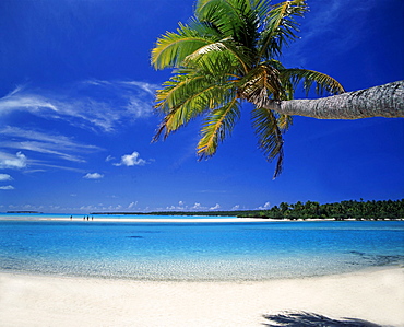 One foot Island Cook Islands ,Aitutaki, Traumstrand