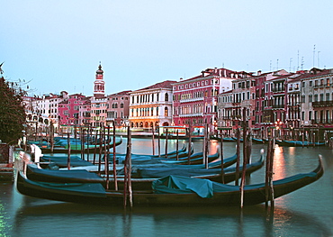 Gondolas, Canale Grande, Venice, Italy