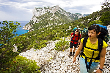 Adventurous trekking Il Sentiereo Selvaggio Blu, Sardinia, Golfo di Orosei, Italy