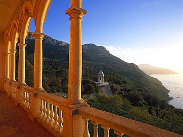 View from Son Marroig, near Deia, Nortwest Coast, Majorca, Balearic Islands, Spain