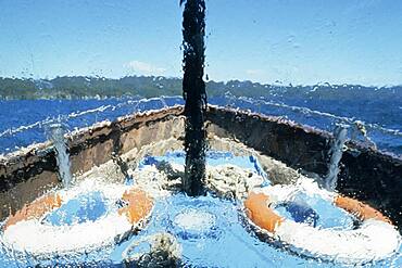 Fishing boat, Stewart Island, New Zealand