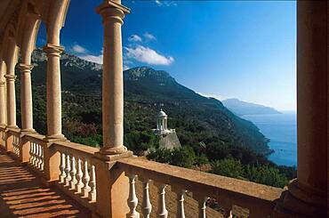 View from the balcony, Son Marroig, Dei?, Majorca, Spain