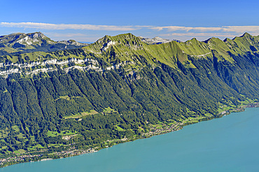 Augstmatthorn with Lake Brienz, from Schynigen Platte, Grindelwald, Bernese Oberland, UNESCO World Natural Heritage Swiss Alps Jungfrau-Aletsch, Bernese Alps, Bern, Switzerland