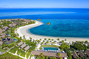 Aerial view from Six Senses Fiji Resort, Malolo Island, Mamanuca Group, Fiji Islands, South Pacific